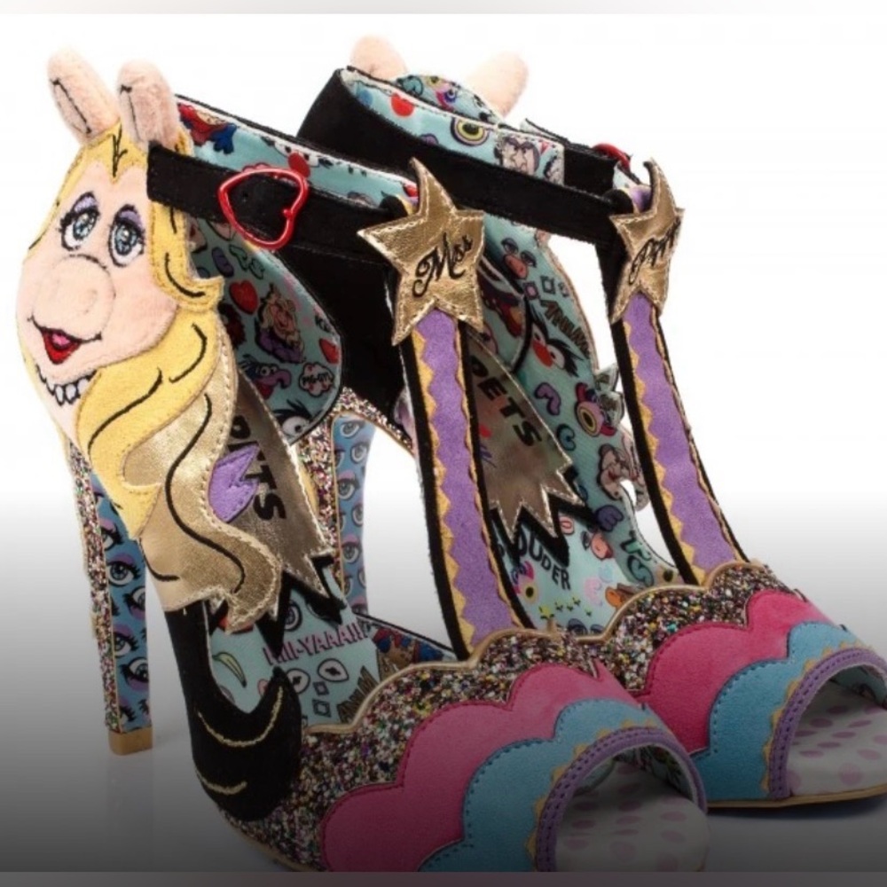 Irregular Choice Miss Piggy Diva Statement Heels, retired, hard to find, size 8